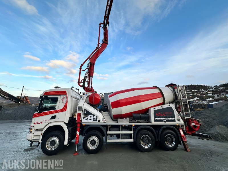 Camion malaxeur 2021 Scania P500XT 8X4 Putzmeister PUMI 28-4Betongpumpe, 83413km: photos 19 Camion malaxeur 2021 Scania P500XT 8X4 Putzmeister PUMI 28-4Betongpumpe, 83413km: photos 19