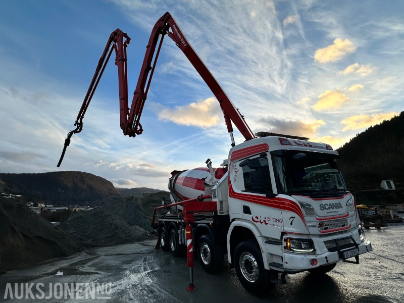 Camion malaxeur 2021 Scania P500XT 8X4 Putzmeister PUMI 28-4Betongpumpe, 83413km: photos 22 Camion malaxeur 2021 Scania P500XT 8X4 Putzmeister PUMI 28-4Betongpumpe, 83413km: photos 22
