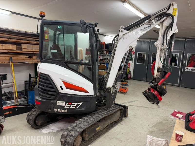 2022 Bobcat E27 m/Rototilt tiltrotator, lite timer - Mini pelle: photos 5 2022 Bobcat E27 m/Rototilt tiltrotator, lite timer - Mini pelle: photos 5