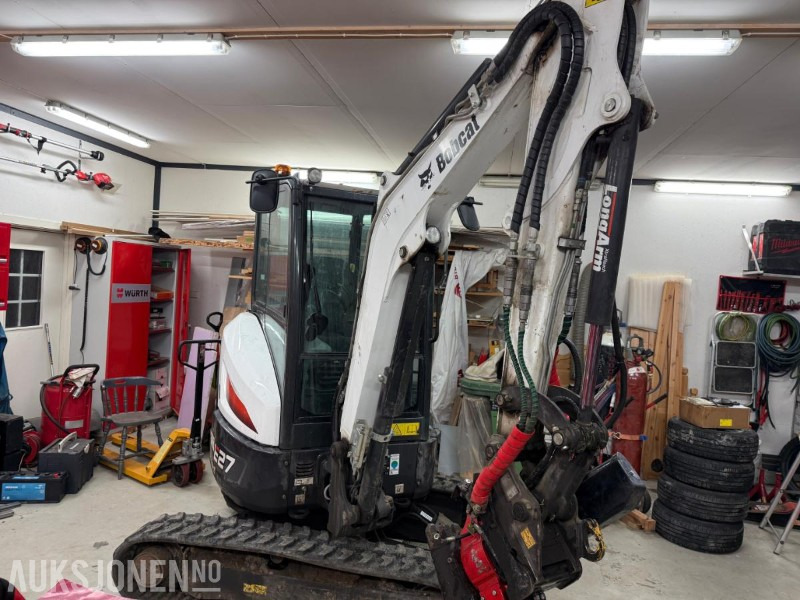 2022 Bobcat E27 m/Rototilt tiltrotator, lite timer - Mini pelle: photos 4 2022 Bobcat E27 m/Rototilt tiltrotator, lite timer - Mini pelle: photos 4