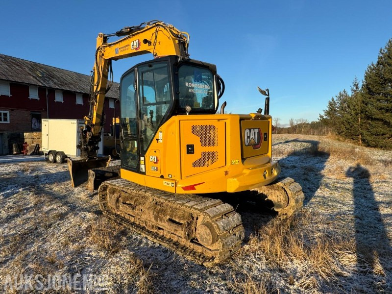 2022 Cat 308CR gravemaskin med gummipads / OilQuick / Engcon tiltrotator / 3 stk skuffer / 1334 timer - Pelle: photos 3 2022 Cat 308CR gravemaskin med gummipads / OilQuick / Engcon tiltrotator / 3 stk skuffer / 1334 timer - Pelle: photos 3