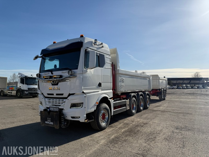2022 MAN TGX 35.510 - Bil og henger. Grus og asfalt kasser - Camion benne: photos 1 2022 MAN TGX 35.510 - Bil og henger. Grus og asfalt kasser - Camion benne: photos 1
