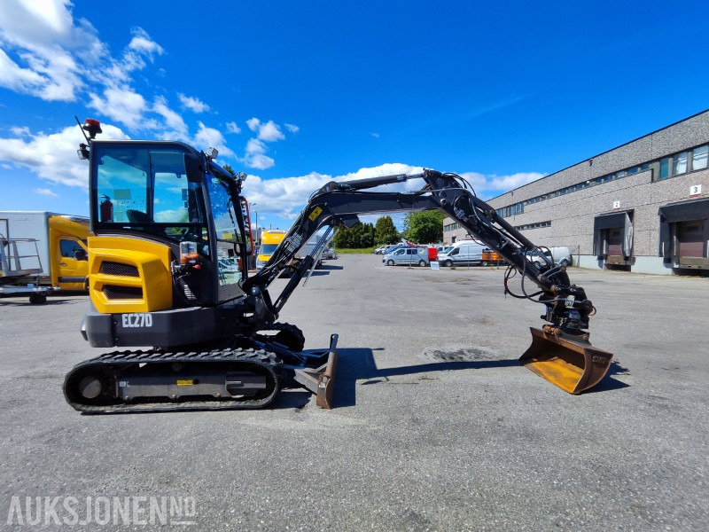 2022 Volvo EC27D – Meget godt utstyrt minigraver med lavt timeantall - Mini pelle: photos 5 2022 Volvo EC27D – Meget godt utstyrt minigraver med lavt timeantall - Mini pelle: photos 5
