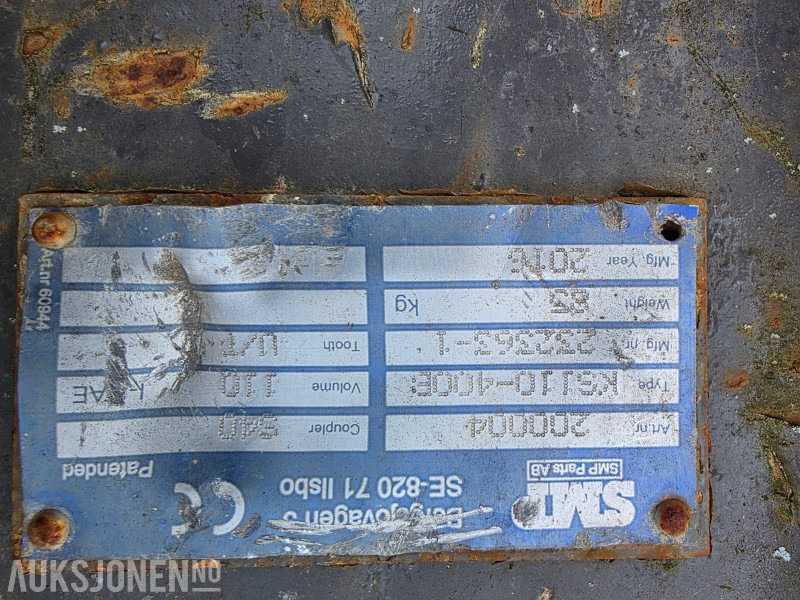 2016 SMP skuffe KS110-400B - Accessoire pour Engins de chantier: photos 5 2016 SMP skuffe KS110-400B - Accessoire pour Engins de chantier: photos 5
