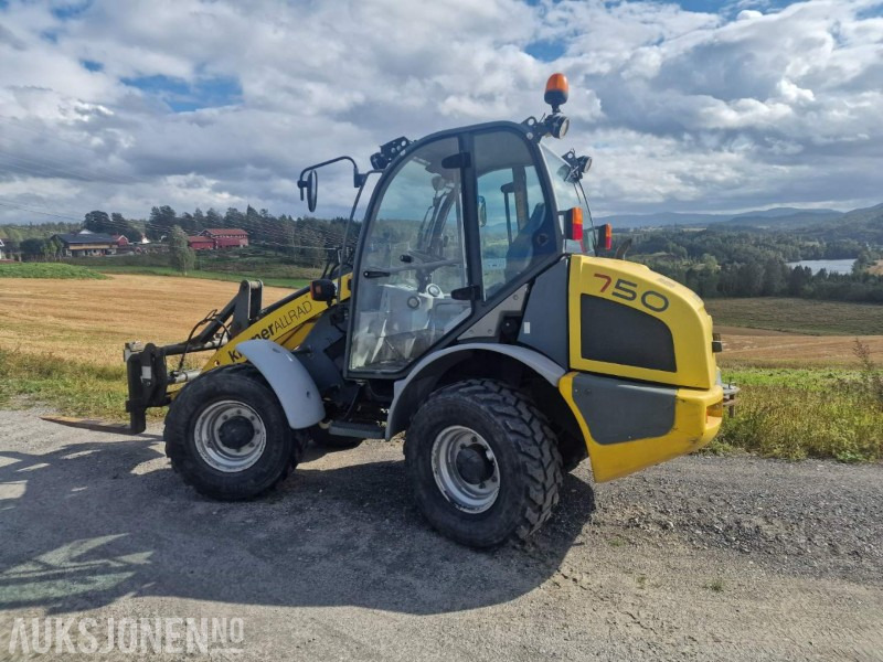 Kramer Allrad 750 kompakt hjullaster med 2 stk skuffer og pallegafler / 1765 timer - Chargeuse sur pneus: photos 2 Kramer Allrad 750 kompakt hjullaster med 2 stk skuffer og pallegafler / 1765 timer - Chargeuse sur pneus: photos 2