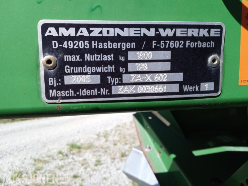2005 Amazone ZA-X 902 Spreder - Kunstgjødelspreder - Machine agricole: photos 2 2005 Amazone ZA-X 902 Spreder - Kunstgjødelspreder - Machine agricole: photos 2