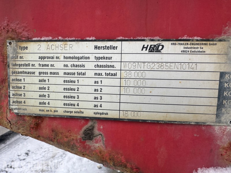 2005 Hrd 2-Akslet Semitrailer uttskyt bak og kile for tvangsstyring - Remorque: photos 4 2005 Hrd 2-Akslet Semitrailer uttskyt bak og kile for tvangsstyring - Remorque: photos 4