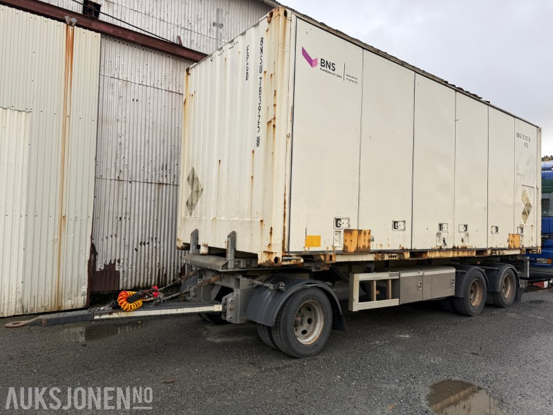 2016 HFR Containerhenger med 20 fots container - Remorque: photos 1 2016 HFR Containerhenger med 20 fots container - Remorque: photos 1