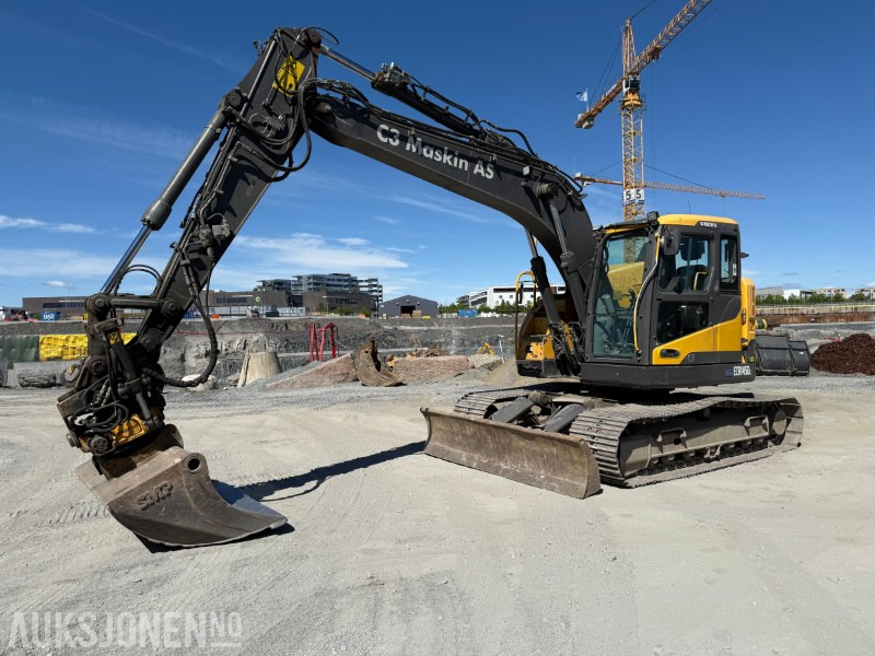Volvo ECR145 Gravemaskin, tiltrotator, S60, Sentralsmøring, Ryggekamera - Pelle: photos 1 Volvo ECR145 Gravemaskin, tiltrotator, S60, Sentralsmøring, Ryggekamera - Pelle: photos 1