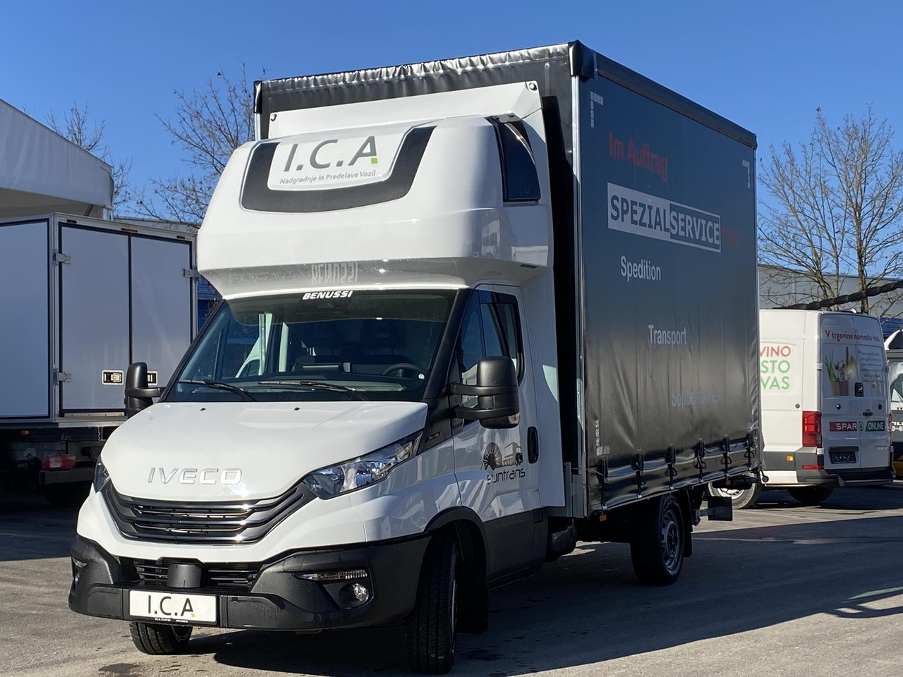 Véhicule utilitaire plateau baché neuf IVECO DAILY 35S18HP  D30C | PRITSCHE PLANE + SCHLAFKABINE + LADERAMPE: photos 26