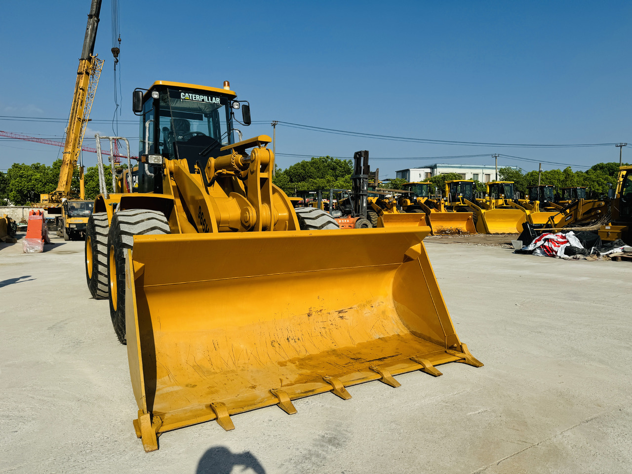 Chargeuse sur pneus Caterpillar 966 Wheel Loader CAT 966H 966G 966F 6 Ton Used Loaders in Good Quality: photos 11