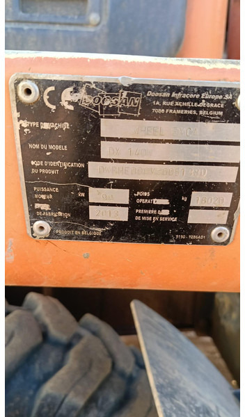 Doosan DX140W-3 *coming soon* - Pelle sur pneus: photos 2 Doosan DX140W-3 *coming soon* - Pelle sur pneus: photos 2