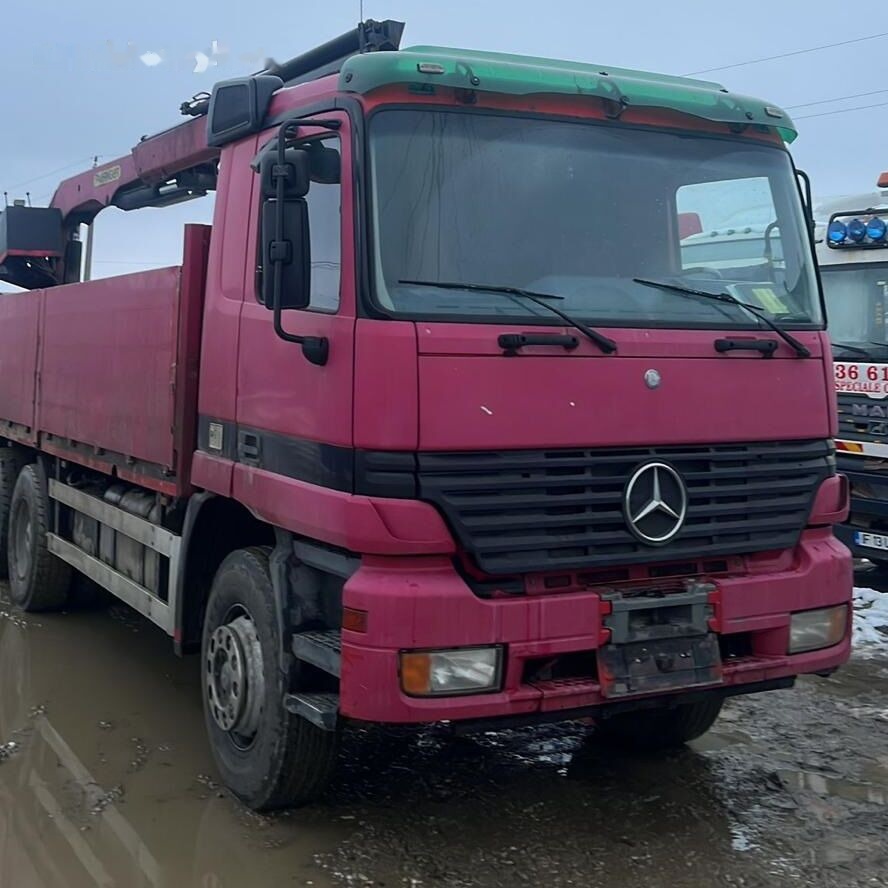 Mercedes-Benz Actros MP1 6x4 + Palfinger Krane - Camion grue, Camion plateau: photos 2 Mercedes-Benz Actros MP1 6x4 + Palfinger Krane - Camion grue, Camion plateau: photos 2