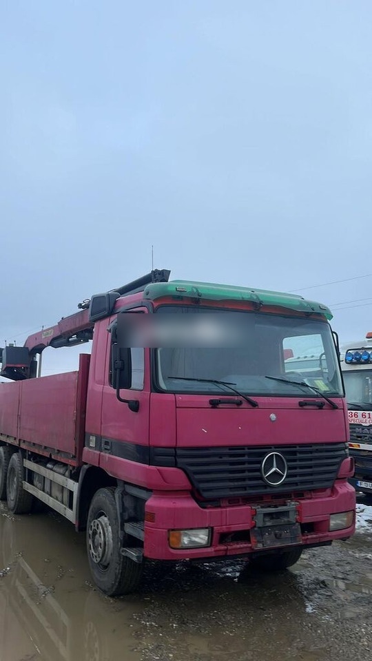 Mercedes-Benz Actros MP1 - Camion plateau, Camion grue: photos 3 Mercedes-Benz Actros MP1 - Camion plateau, Camion grue: photos 3