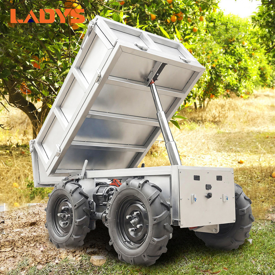 LADYS D-600 All-Terrain Four-Wheel Drive And Eight-Wheel Drive Transport Truck, Mountain Area Farm Orchard Greenhouse Construction Site Creeper Remote Control Electric Agricultural Transport Vehicle - Quadricycle: photos 4 LADYS D-600 All-Terrain Four-Wheel Drive And Eight-Wheel Drive Transport Truck, Mountain Area Farm Orchard Greenhouse Construction Site Creeper Remote Control Electric Agricultural Transport Vehicle - Quadricycle: photos 4