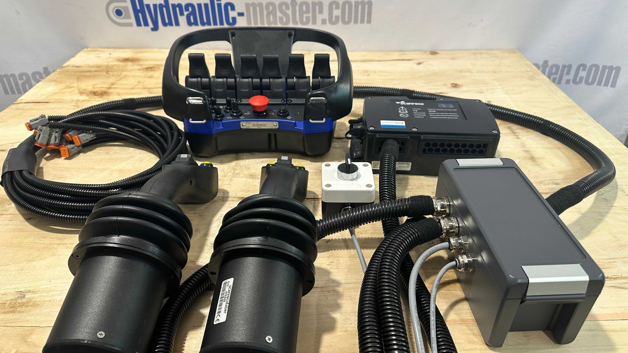 Matériel forestier Proportional Valve Walvoil DPX100 with Control Scanreco RC400 and JP Joysticks Danfoss for Parker, Nordhyraulic, Fassi, Hiab: photos 8