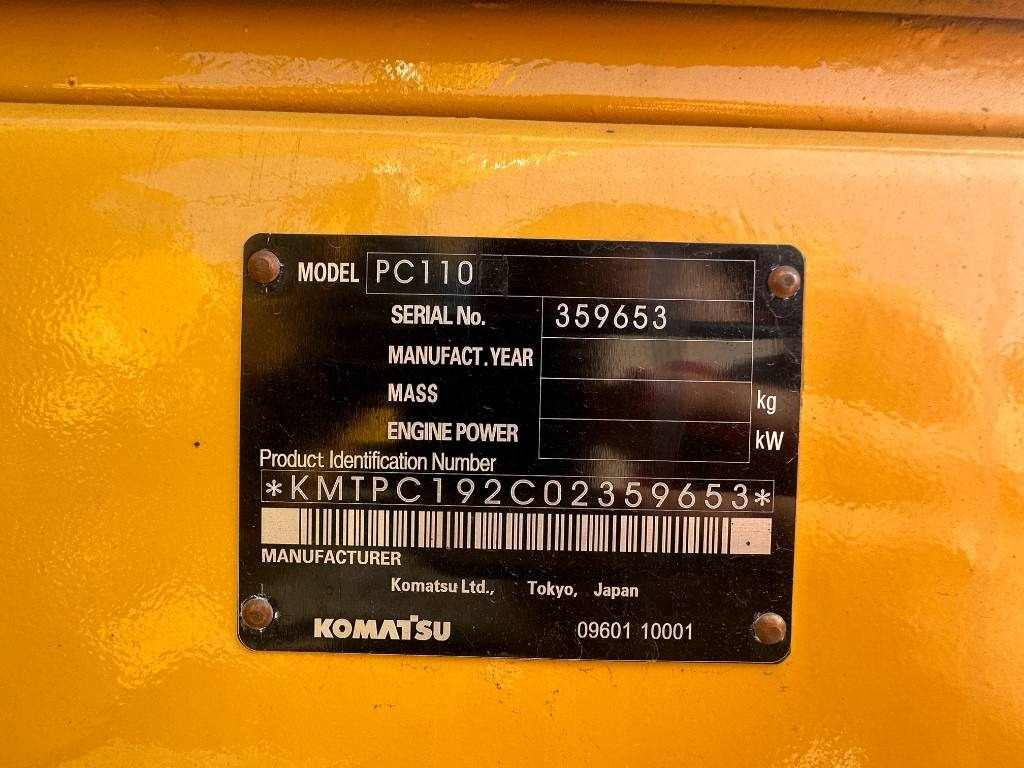 Komatsu PC 110 - Mini pelle: photos 3 Komatsu PC 110 - Mini pelle: photos 3