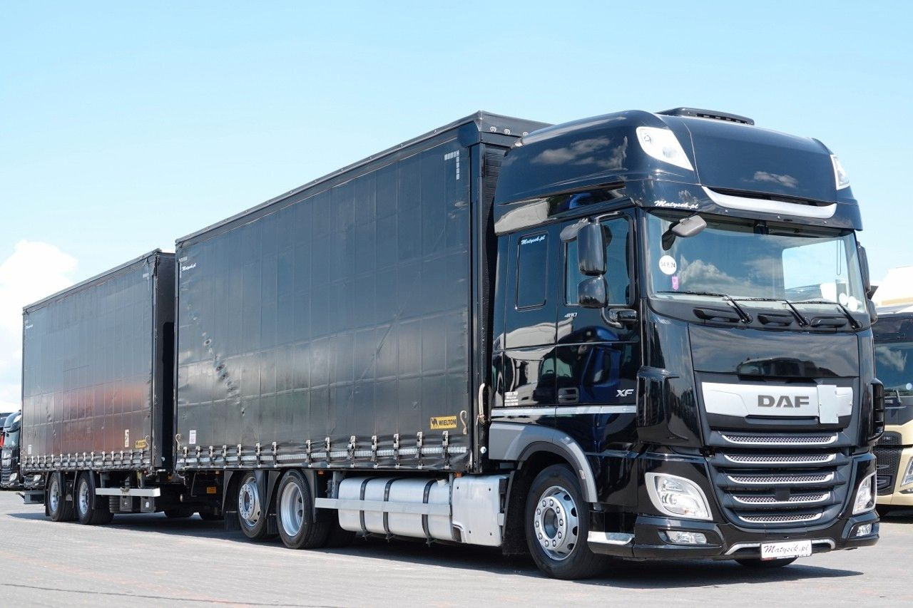 DAF XF 480 / ZESTAW TANDEM / 120 M3 / PRZEJAZDOWY / - Camion à rideaux coulissants: photos 1 DAF XF 480 / ZESTAW TANDEM / 120 M3 / PRZEJAZDOWY / - Camion à rideaux coulissants: photos 1