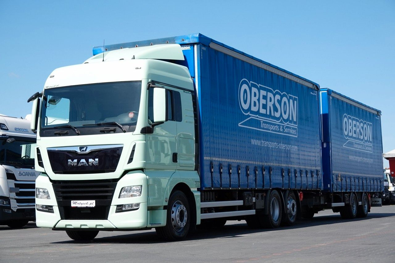 MAN TGX 26.460 / ZESTAW TANDEM PRZEJAZDOWY / 120 M3 - Camion à rideaux coulissants: photos 2 MAN TGX 26.460 / ZESTAW TANDEM PRZEJAZDOWY / 120 M3 - Camion à rideaux coulissants: photos 2