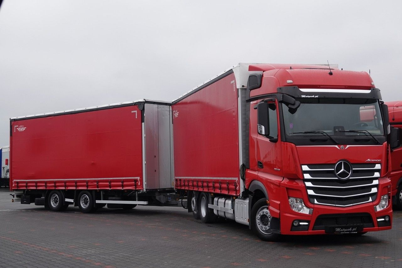 Mercedes-Benz ACTROS 2548 / ZESTAW TANDEM 120 M3 / PRZEJAZDOWY - Camion à rideaux coulissants: photos 3 Mercedes-Benz ACTROS 2548 / ZESTAW TANDEM 120 M3 / PRZEJAZDOWY - Camion à rideaux coulissants: photos 3