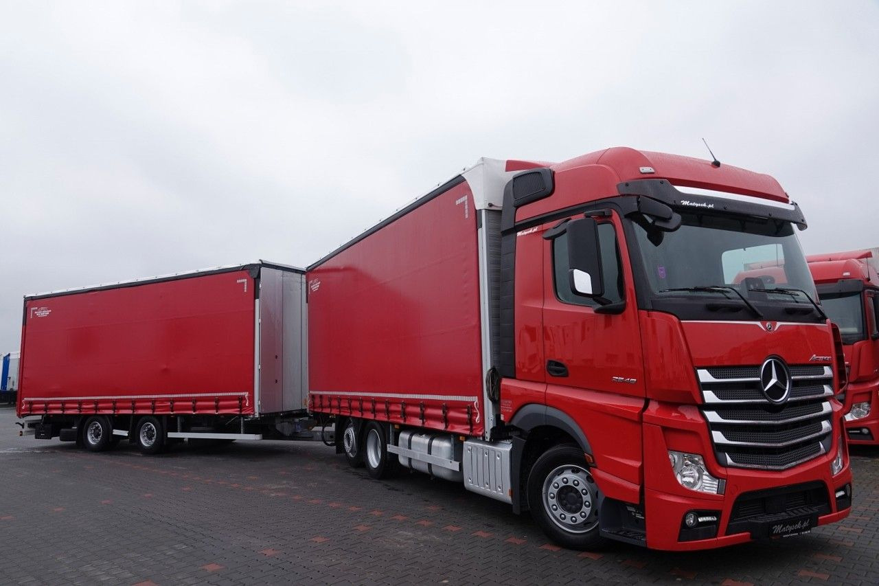 Mercedes-Benz ACTROS 2548 / ZESTAW TANDEM 120 M3 / PRZEJAZDOWY - Camion à rideaux coulissants: photos 4 Mercedes-Benz ACTROS 2548 / ZESTAW TANDEM 120 M3 / PRZEJAZDOWY - Camion à rideaux coulissants: photos 4