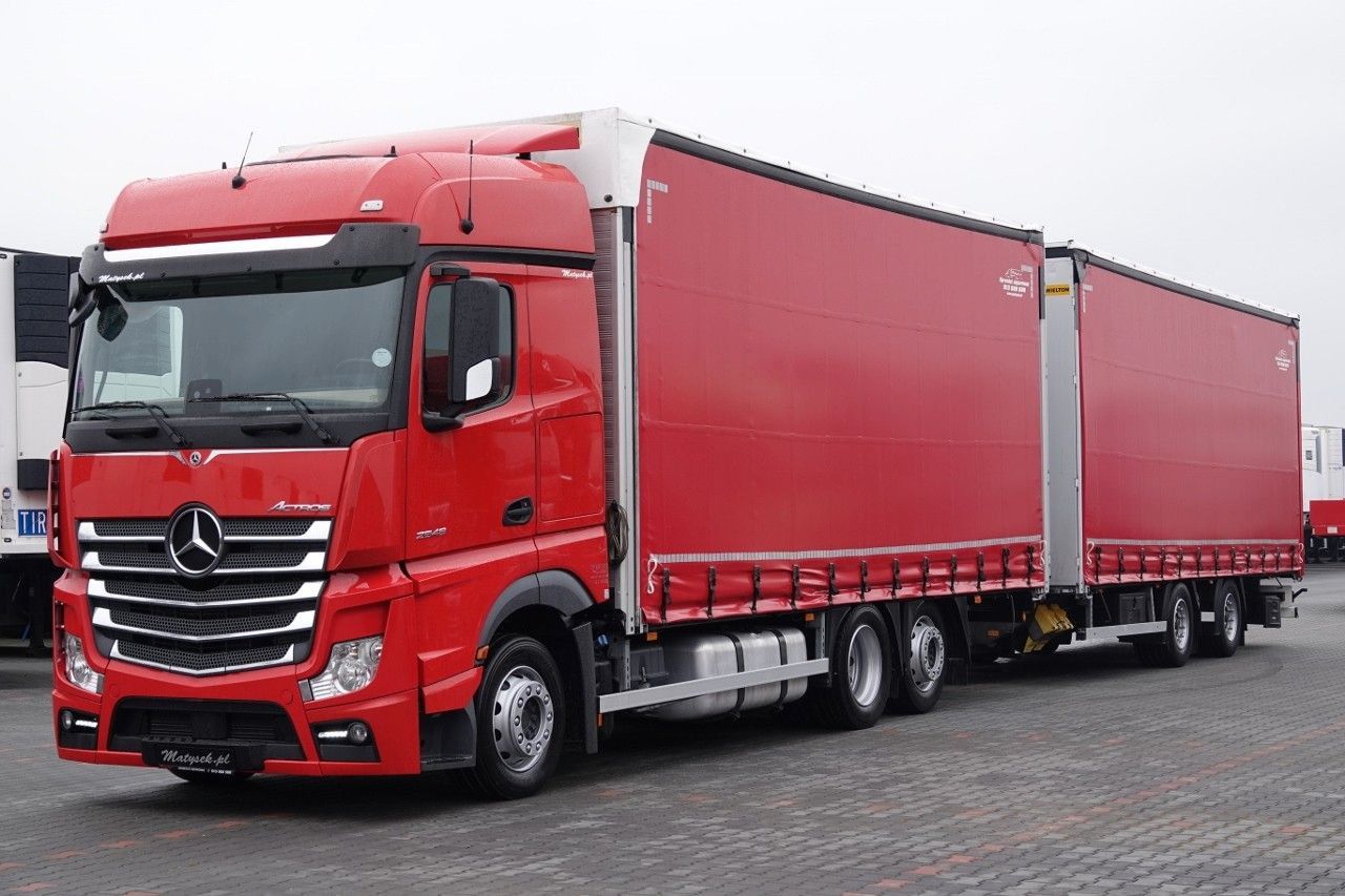 Mercedes-Benz ACTROS 2548 / ZESTAW TANDEM 120 M3 / PRZEJAZDOWY - Camion à rideaux coulissants: photos 5 Mercedes-Benz ACTROS 2548 / ZESTAW TANDEM 120 M3 / PRZEJAZDOWY - Camion à rideaux coulissants: photos 5