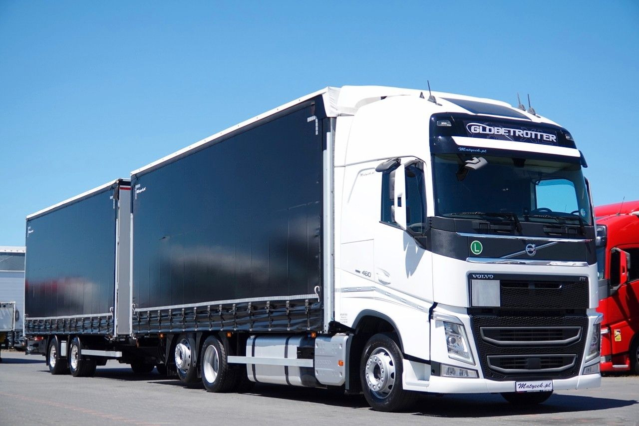 Volvo FH 460 / ZESTAW TANDEM / 120 M3 / FULL AIRMATIC - Camion à rideaux coulissants: photos 1 Volvo FH 460 / ZESTAW TANDEM / 120 M3 / FULL AIRMATIC - Camion à rideaux coulissants: photos 1