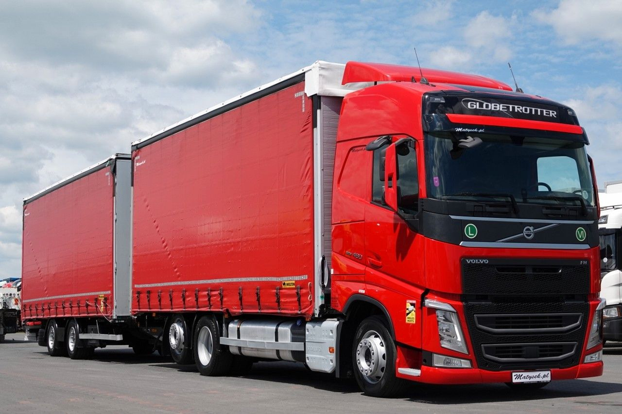 Volvo FH 460 / ZESTAW TANDEM 120 M3 / I-PARK COOL - Camion à rideaux coulissants: photos 1 Volvo FH 460 / ZESTAW TANDEM 120 M3 / I-PARK COOL - Camion à rideaux coulissants: photos 1