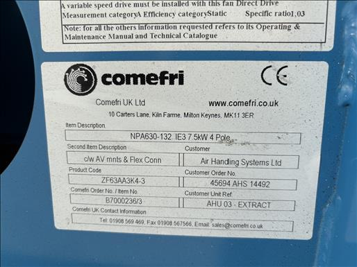 Machine agroalimentaire Comefri NPA630RD Centrifugal fan: photos 6