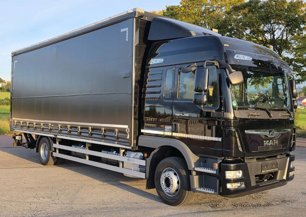 MAN TGM 15.290 / FIRANKA / 2019R / SPROWADZONY/ 7500 ŁADOWNOŚĆ / 18 PALET / E6 / JAK NOWY / WINDA / - Camion à rideaux coulissants: photos 1 MAN TGM 15.290 / FIRANKA / 2019R / SPROWADZONY/ 7500 ŁADOWNOŚĆ / 18 PALET / E6 / JAK NOWY / WINDA / - Camion à rideaux coulissants: photos 1
