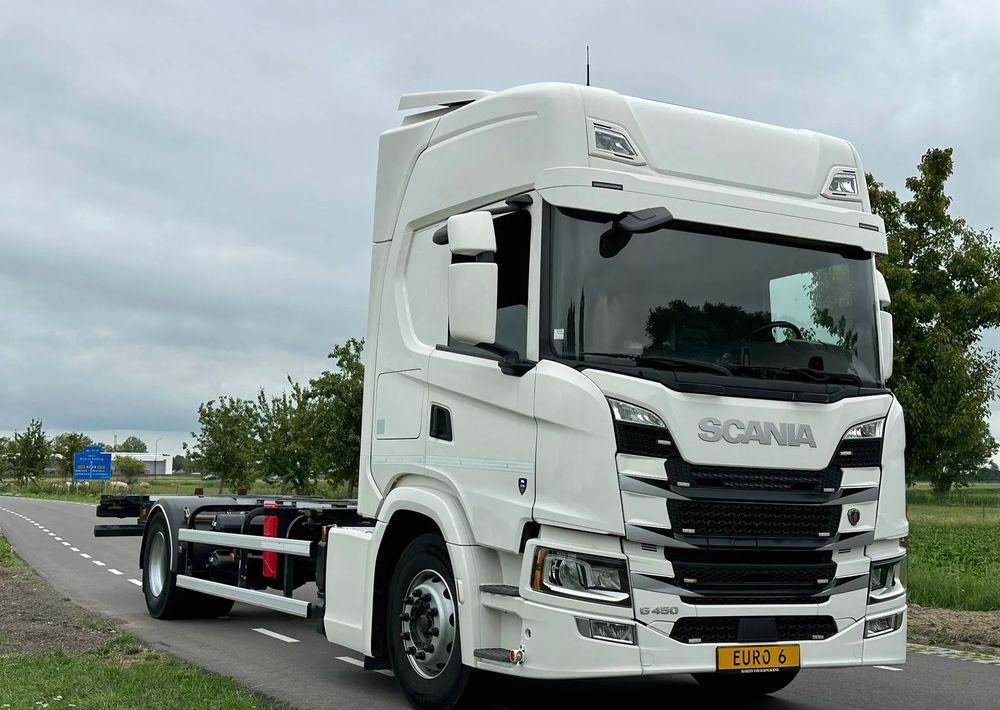 Scania G450 / G410 / BDF / RAMA / E6 / CAŁA NA PODUSZKACH / ROZSTAW OSI 5.5M / LAWETA / DO ŻYWCA / DO BYDŁA / SKÓRY / DO ZABUDOWY / SPROWADZONA - Châssis cabine: photos 2 Scania G450 / G410 / BDF / RAMA / E6 / CAŁA NA PODUSZKACH / ROZSTAW OSI 5.5M / LAWETA / DO ŻYWCA / DO BYDŁA / SKÓRY / DO ZABUDOWY / SPROWADZONA - Châssis cabine: photos 2