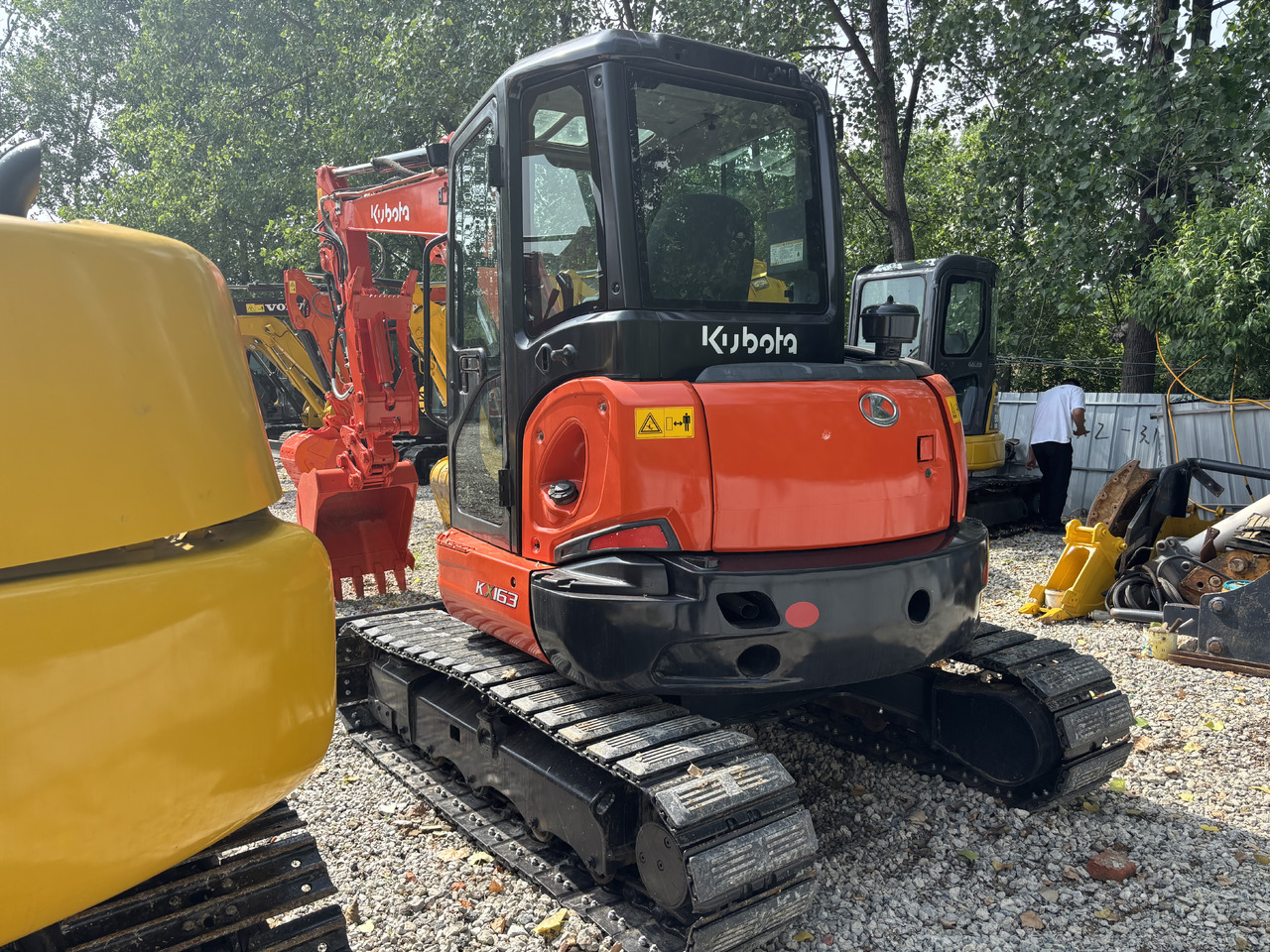 KUBOTA KX163 Carrying a thumb clip. - Mini pelle: photos 3 KUBOTA KX163 Carrying a thumb clip. - Mini pelle: photos 3
