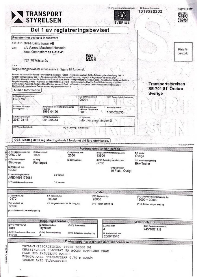 Semi-remorque surbaissé EKW 732: photos 7