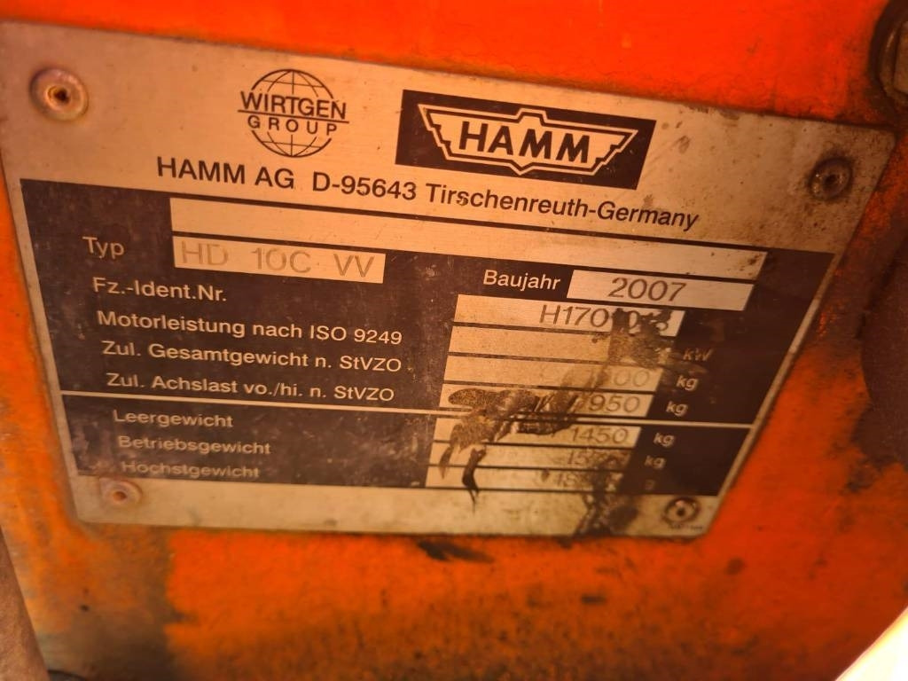Hamm HD 10 C FOR PARTS - Rouleau compresseur: photos 4 Hamm HD 10 C FOR PARTS - Rouleau compresseur: photos 4