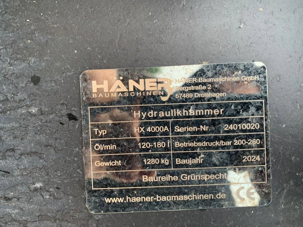 Haner HX4000A NEW - Marteau hydraulique pour Engins de chantier: photos 5 Haner HX4000A NEW - Marteau hydraulique pour Engins de chantier: photos 5