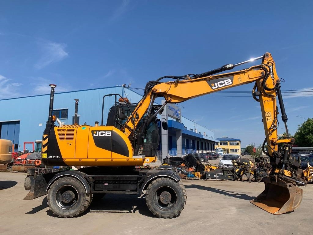 JCB JS 145 W+Engcon Rototilt+Sistem Laser 2D Leica Ico  - Pelle sur pneus: photos 3 JCB JS 145 W+Engcon Rototilt+Sistem Laser 2D Leica Ico  - Pelle sur pneus: photos 3