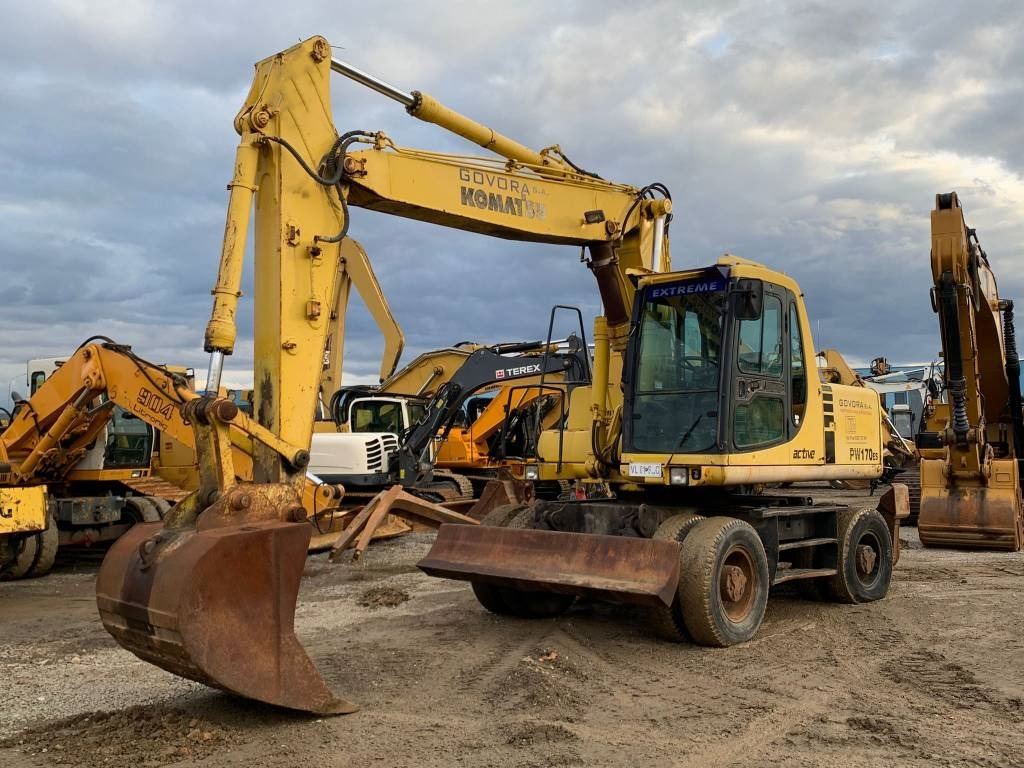 Komatsu PW 170 ES - Pelle sur pneus: photos 1 Komatsu PW 170 ES - Pelle sur pneus: photos 1