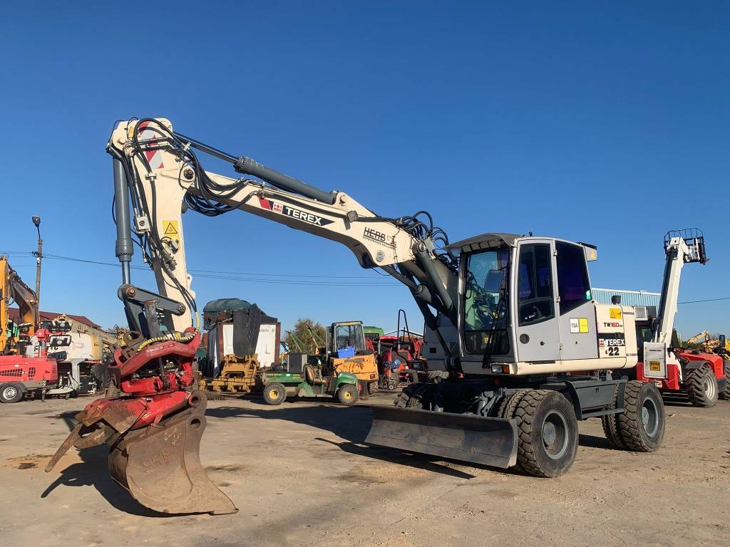 Terex TW160SR+Sandco Rototilt - Pelle sur pneus: photos 1 Terex TW160SR+Sandco Rototilt - Pelle sur pneus: photos 1