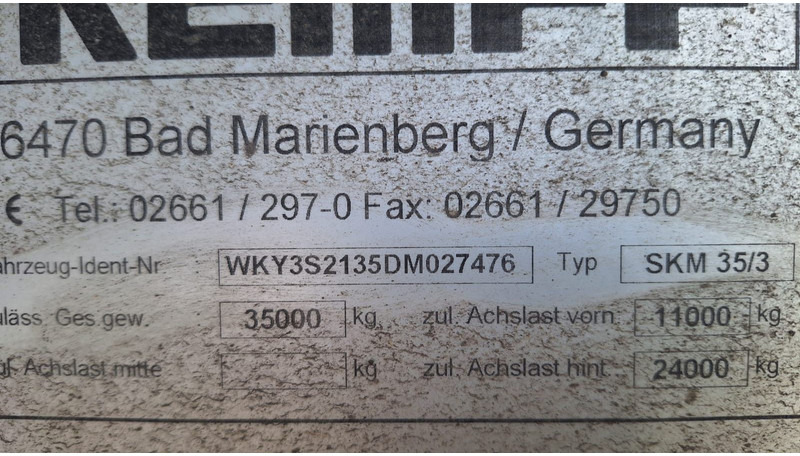 Kempf SKM35/3 Kippmulde - Semi-remorque benne: photos 5 Kempf SKM35/3 Kippmulde - Semi-remorque benne: photos 5