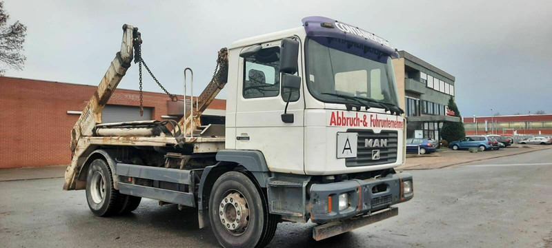 MAN ME 18.250PS Absetzkipper Meiller/Aufbau /Tele - Camion multibenne: photos 1 MAN ME 18.250PS Absetzkipper Meiller/Aufbau /Tele - Camion multibenne: photos 1