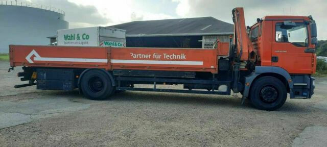 MAN TG-M18.280PS Hiab 111B-2 mit Funk - Camion plateau, Camion grue: photos 4 MAN TG-M18.280PS Hiab 111B-2 mit Funk - Camion plateau, Camion grue: photos 4