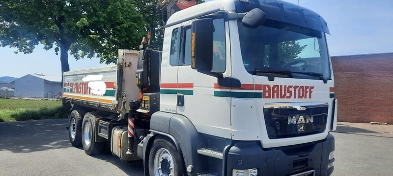 MAN TGS 26.400 Kipper Mit Kran/Funk - Camion plateau, Camion grue: photos 2 MAN TGS 26.400 Kipper Mit Kran/Funk - Camion plateau, Camion grue: photos 2