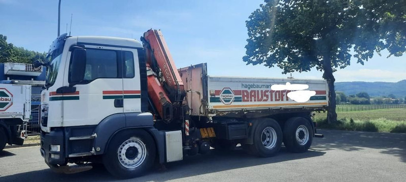 MAN TGS 26.400 Kipper Mit Kran/Funk - Camion plateau, Camion grue: photos 1 MAN TGS 26.400 Kipper Mit Kran/Funk - Camion plateau, Camion grue: photos 1
