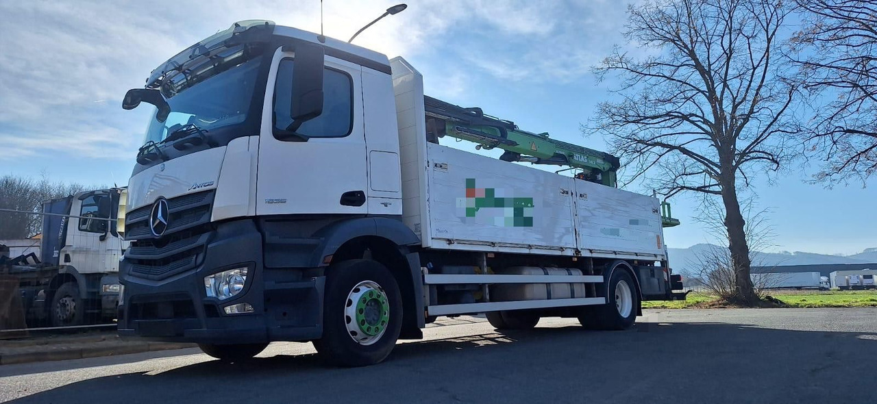 Mercedes-Benz 1835 Antos 4x2 Klima 1-Hand - Camion plateau, Camion grue: photos 1 Mercedes-Benz 1835 Antos 4x2 Klima 1-Hand - Camion plateau, Camion grue: photos 1