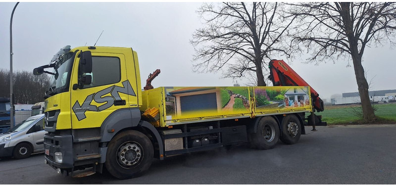 Mercedes-Benz 2636 Axor 3-Achser 6x2 mit Kran PK14002+Funk - Camion plateau, Camion grue: photos 2 Mercedes-Benz 2636 Axor 3-Achser 6x2 mit Kran PK14002+Funk - Camion plateau, Camion grue: photos 2