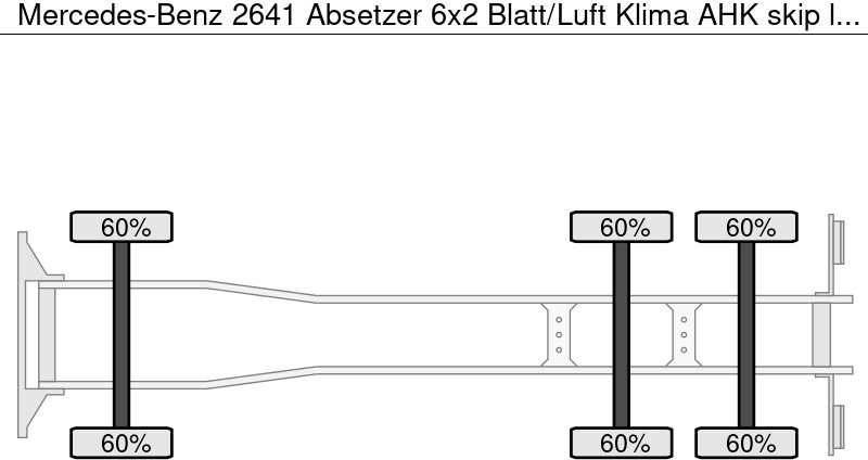 Mercedes-Benz 2641 Absetzer 6x2 Blatt/Luft Klima AHK - Camion multibenne: photos 5 Mercedes-Benz 2641 Absetzer 6x2 Blatt/Luft Klima AHK - Camion multibenne: photos 5