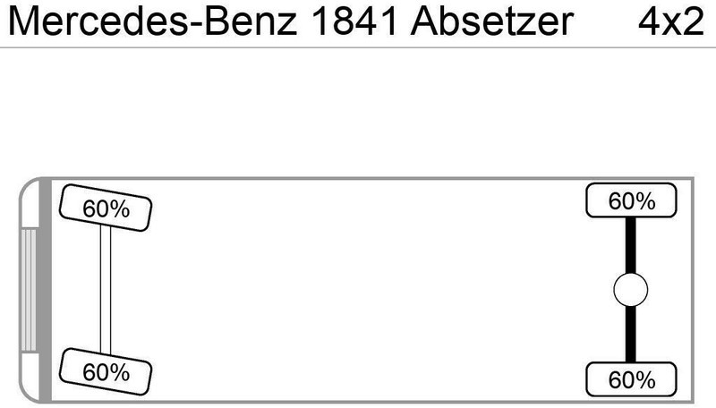 Mercedes-Benz 2641 Absetzer 6x2 Blatt/Luft Klima AHK - Camion multibenne: photos 4 Mercedes-Benz 2641 Absetzer 6x2 Blatt/Luft Klima AHK - Camion multibenne: photos 4