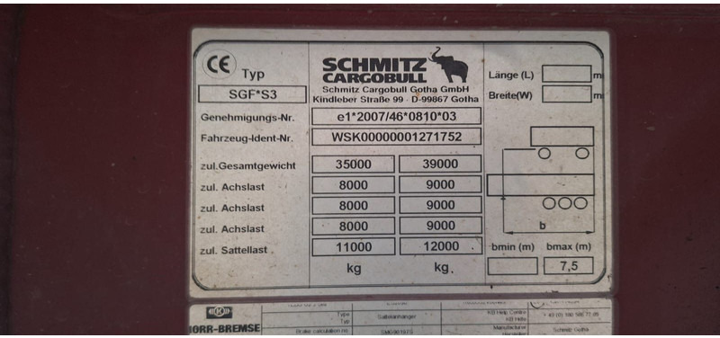 Schmitz Cargobull Kippmulde 26 Kubik Stahlaufbau - Semi-remorque benne: photos 5 Schmitz Cargobull Kippmulde 26 Kubik Stahlaufbau - Semi-remorque benne: photos 5