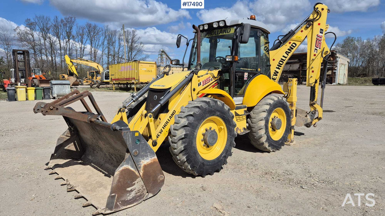 Backhoe Loader NEW HOLLAND B115C (2015) - Tractopelle: photos 1 Backhoe Loader NEW HOLLAND B115C (2015) - Tractopelle: photos 1