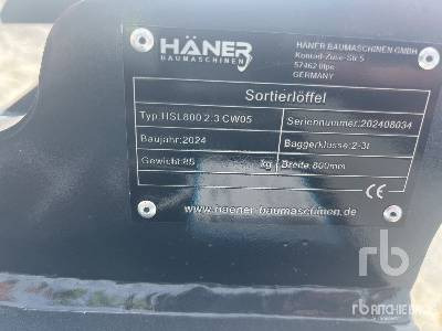HAENER HSL800 2.3 CW05 Sorting - Godet pour pelle: photos 5 HAENER HSL800 2.3 CW05 Sorting - Godet pour pelle: photos 5